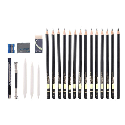 Hztyyier 29Pcs Drawing Set Professional, Sketching Pencils Set, Drawing Pencils, Sketching Set with a Storage Case for Beginner Artists
