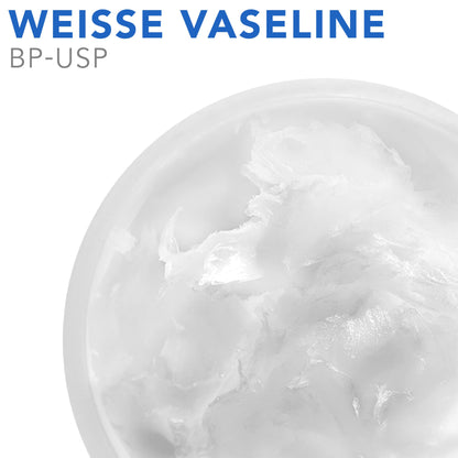 AIESI® White Pure Petroleum Jelly Ph.Eur. (1 kg glass jar), For medical, dermatological, and professional use, Made in Italy