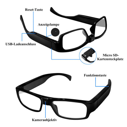 LXMIMI camera glasses, glasses mini camera 1080P sports glasses camera, mini action camera support taking photo/video and loop recording.