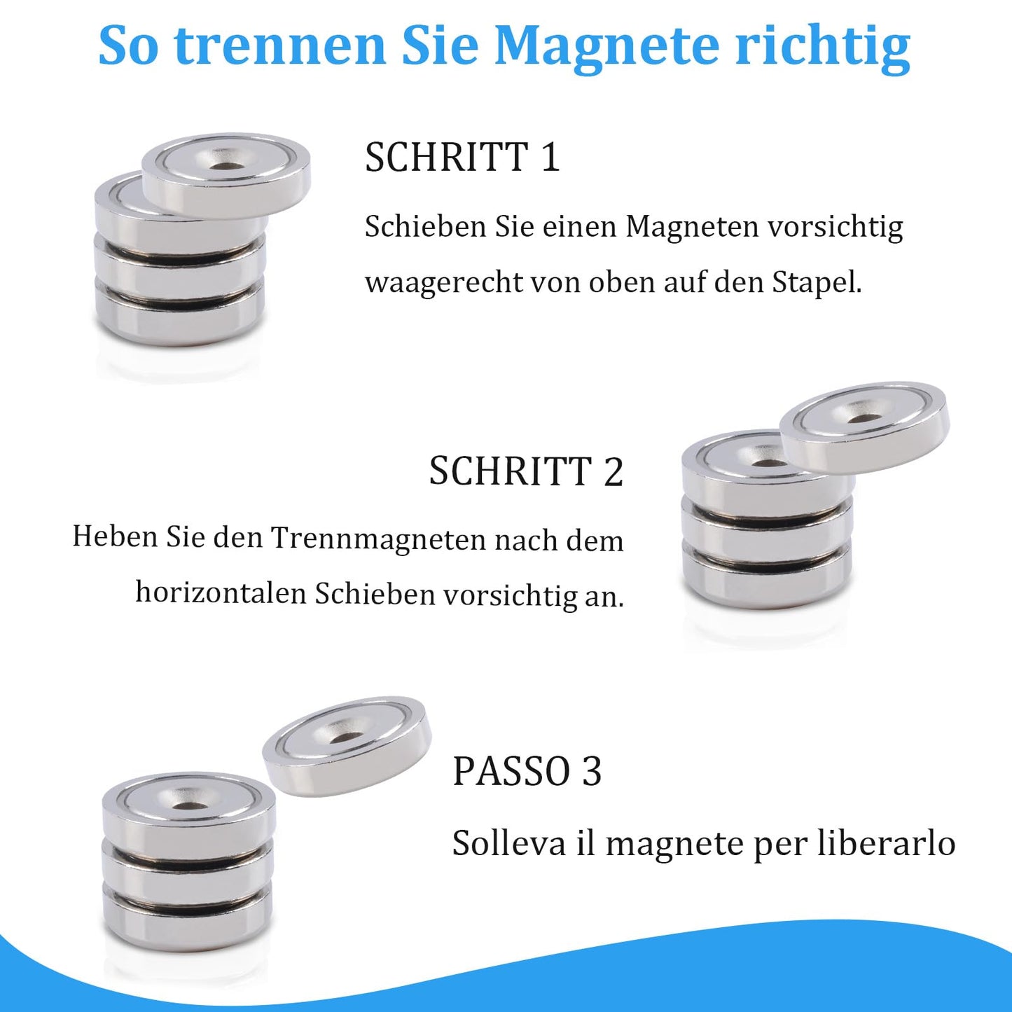 Aenienoe 26 Piece Neodymium Magnets Extra Strong with Hole 6KG Force Neodymium Magnet Round for Screw-on Pot Magnet Screws Workshop Equipment 16mm