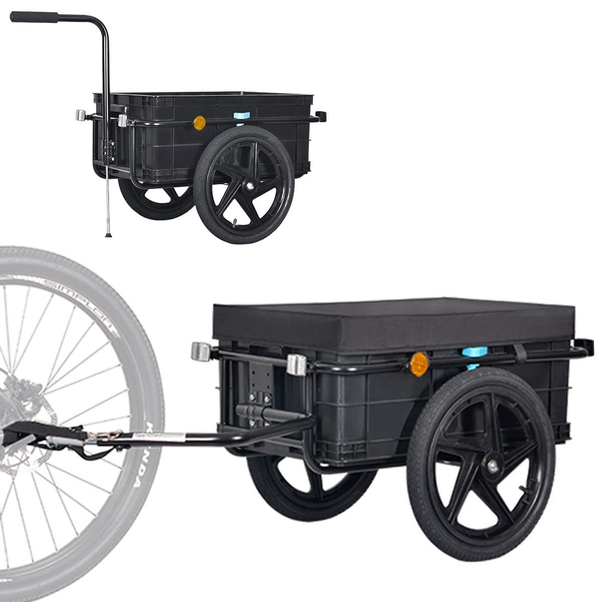 Tiggo VS Plus bicycle cargo trailer & handcart with 70 liter transport box bike trailer transport cart 20317