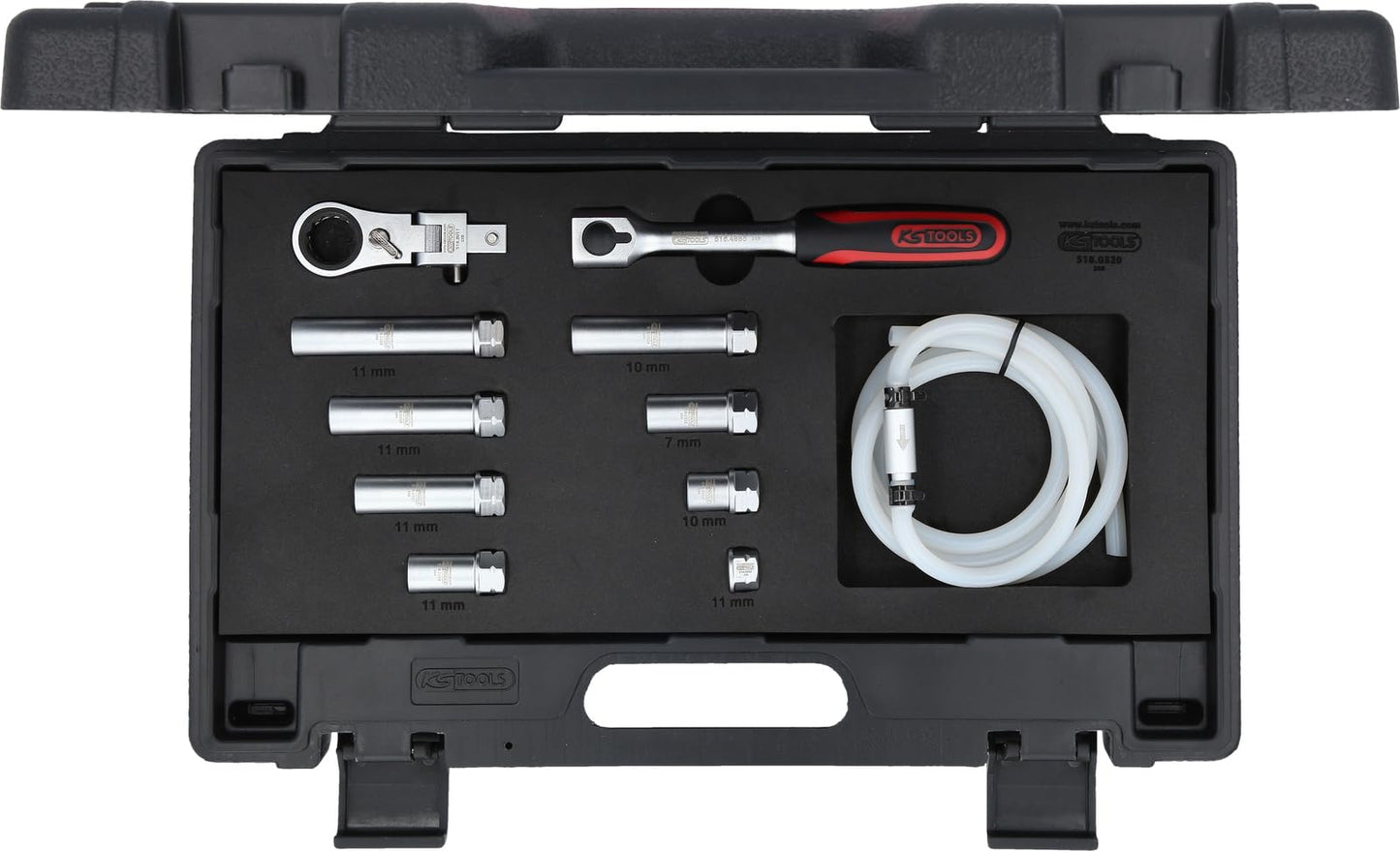 KS Tools 518.0320 Brake Bleeder Wrench Set for VAG, 11-piece