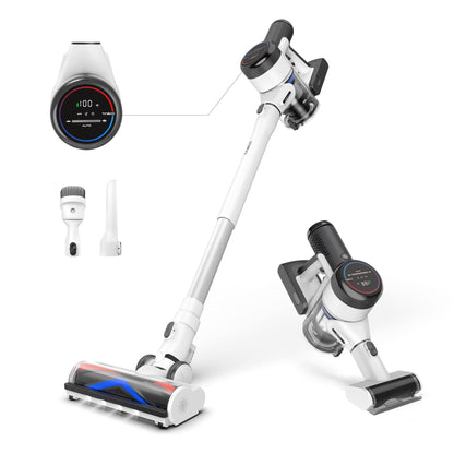 Tineco Pure ONE S15 Pet Smart Cordless Vacuum, Anti-Tangle feature, convertible Handheld Vacuum for Hard Floors and Carpets, LED lights, Wi-Fi connectivity, App Control