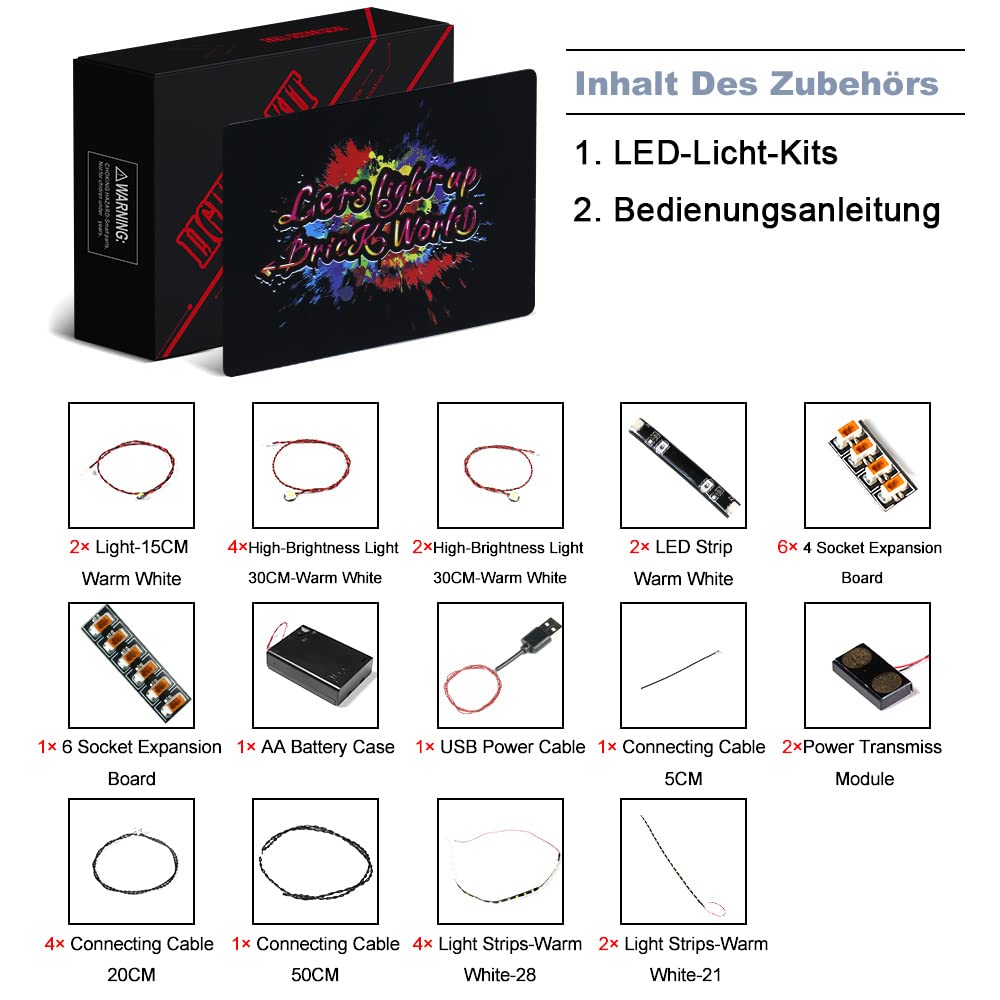 BrickBling LED Light Set for Lego 21330 Ideas Home Alone, Exclusive Lighting Collectible Home Decor Creative Gift (Lighting kit only, no Lego model) - Standard Version