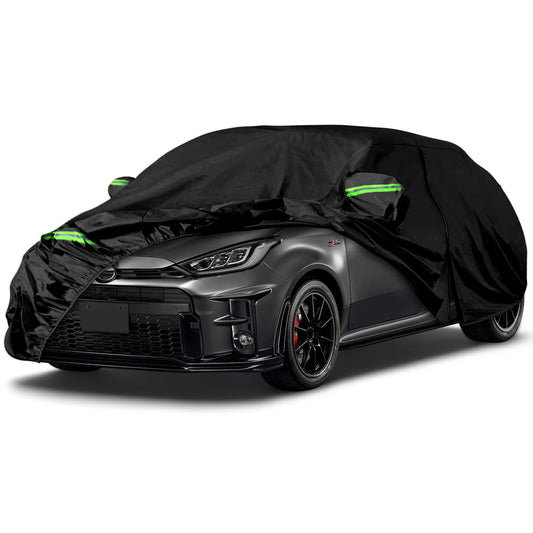 JUDANNA Car Cover Waterproof Replacement for Toyota Yaris Vitz XP130/XP210/GS/GR/GRMN Hatchback 2011-2025, Full Garage Car Cover Outdoor Cover Dustproof Sun UV Protection Snow Protection