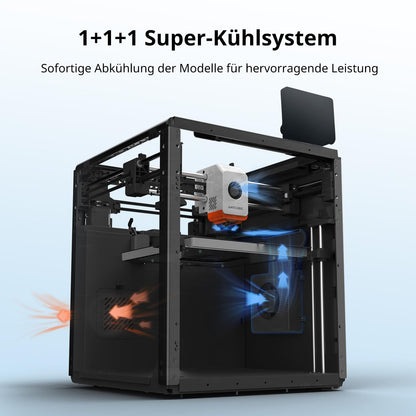 Anycubic Kobra S1 3D printer, 600mm/s high-speed printing, Built-in camera AI surveillance, 320°C hotend with removable nozzle, CoreXY structure, Print size 250 x 250 x 250 mm