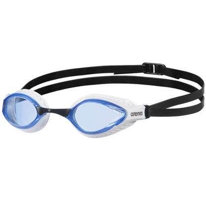 ARENA Air-Speed Adult Swim Goggles with Wide Lenses, UV Protection, 3 Interchangeable Nose Bridges, Air Seals Seals, Anti-Fog Coated Lenses.