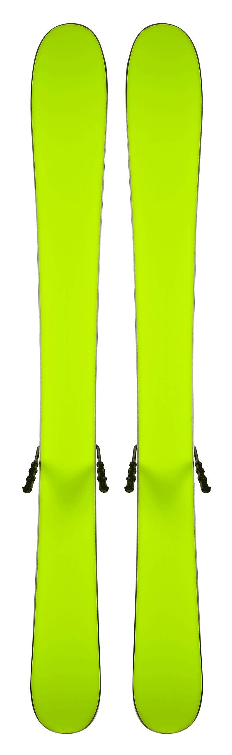 GPO Snowblade Hot Stamp, short skis including Tyrolia SR-10 safety bindings, 99 cm length, Big-Foot skis for men and women.