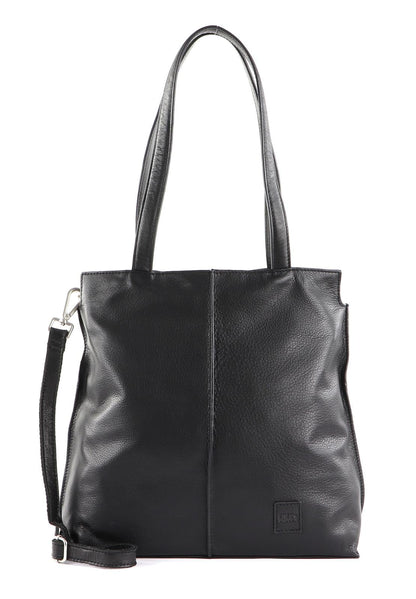 FREDsBRUDER shoulder bag for women with label appliqués.