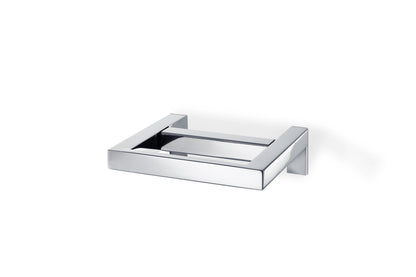 Blomus - MENOTO - Toilet roll holder made of polished stainless steel, exclusive bathroom accessory, easy to install, high quality (H / W / D: 5 x 14 x 17 cm, stainless steel, 68838)