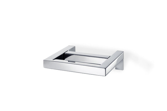 Blomus - MENOTO - Toilet roll holder made of polished stainless steel, exclusive bathroom accessory, easy to install, high quality (H / W / D: 5 x 14 x 17 cm, stainless steel, 68838)