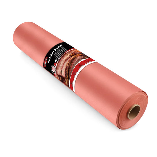 Tixlafe Butcher Paper Pink, BBQ Kraft Paper 60cm x 25m the original Butcher Paper for grilling, smoking, fish, meat, perfect for cooking juicy