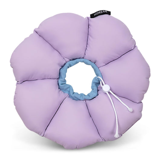 ALLSOPETS Cat Recovery Collar - Adjustable Cone Collar for Pets Soft and Comfortable, Waterproof and Lightweight - Ideal for kittens, cats, small dogs, and rabbits. Purple.