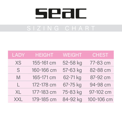 Seac Women's Neoprene and more SEALIGHT Shorty Wetsuit, Multicolor, XL