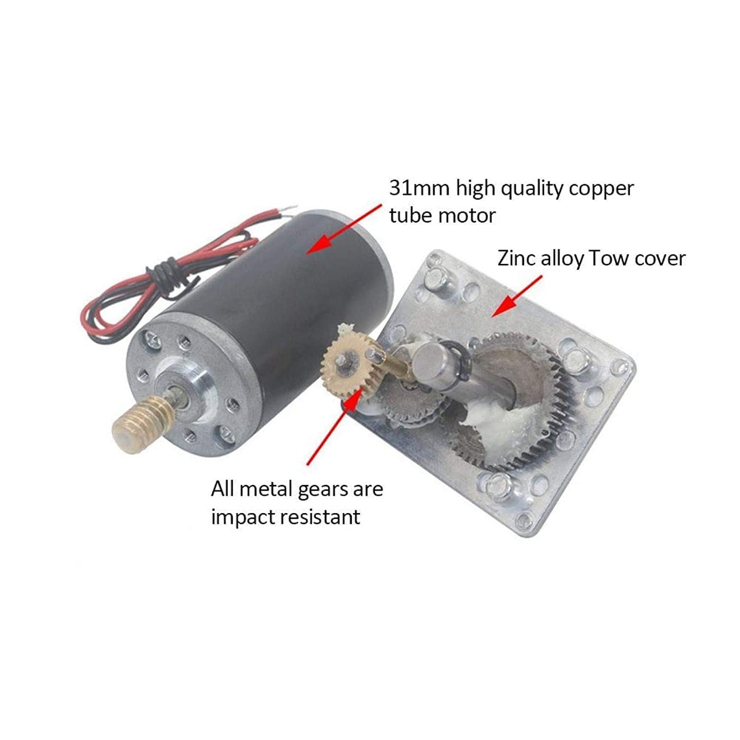 12V 20RPM DC worm gear motor 67kg.cm 31mm High torque Self-locking motor Reversed Mini Turbine Gearmotor for DIY robots Rotary table Door lock Curtain Machine