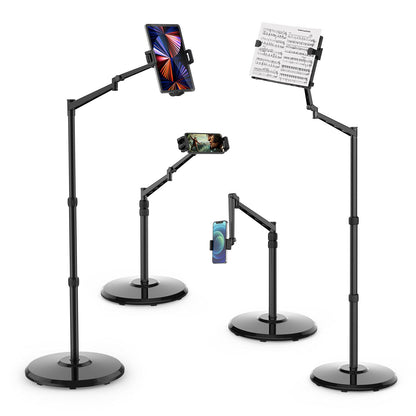 Smatree iPad Stand Adjustable - 360 Degree Rotating Floor Stand for 8.3 inch Mini 6 and 4.7-12.9 inch iPhone, Tablet - Height Adjustable, Stable and Flexible