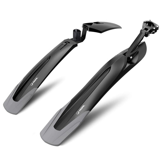 RBRL Bicycle Mudguard Set [24-29 Inches] - Universal Quick Release Bike Fenders, Mountain Bike, MTB Clip-On Mudguards for Protection against Splash Water & Dirt