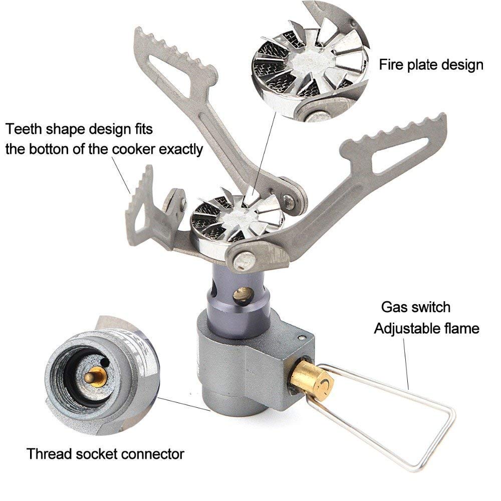 BRS BRS-3000T ultralight gas stove, 26g, titanium alloy, outdoor camping cooker, small size, portable, picnic.