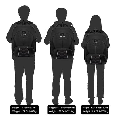 Extra Large Backpack Men 55L Waterproof 18.4 Inch Laptop Bag Work Laptop with USB Charging Port Anti Theft Business Travel School Backpack for Men Women Boys Teenagers Black