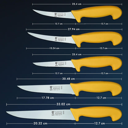 SMI 6-piece kitchen knife set Solingen butcher knife chef's knife boning knife slaughtering knife premium quality German molybdenum steel 1.4116 Solingen / GERMANY