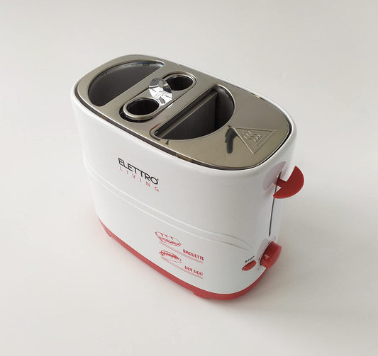 Elettro Living Poldo Elettroliving Baguette and hotdog machine with sausages and bread, crumb tray and non-slip feet, perfect for gifts, parties, and gatherings.