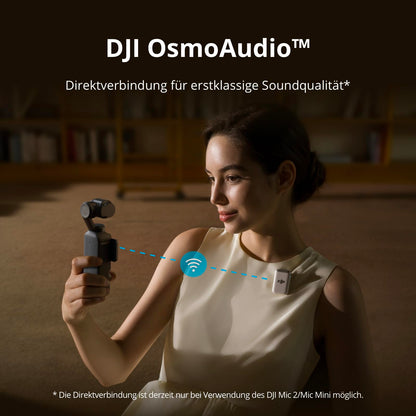 DJI Osmo Pocket 3, vlogging camera with 1-inch CMOS and 4K/120 fps video, 3-axis stabilization, fast focusing, face/object tracking, compact video camera for photography.