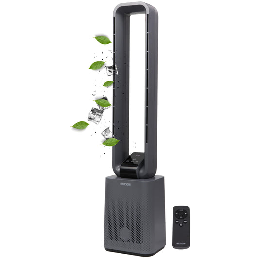 Echo's tower fan extremely quiet fan quiet DC motor remote control oscillating LED display 3 modes 12 levels tower fan column fan stand fan air cooler 15h timer tower fan