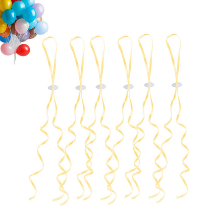 GoldRock Balloon Clips with Helium and String for Balloons, 50 Pieces Gold Balloon Ribbon, Balloon Closures, Balloon Strings, String for Hanging Balloons for Wedding, Birthday, Party