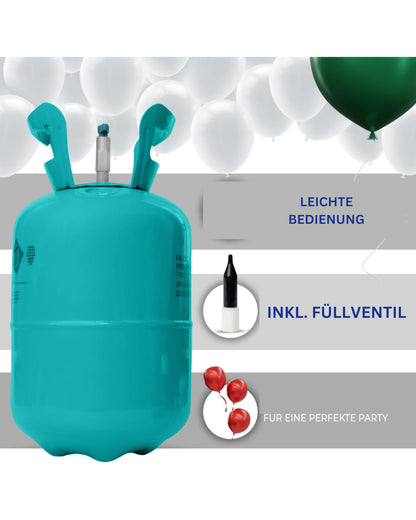 Brogaz Balloon Gas [for 30 balloons] - Helium Balloon Gas for up to 30 balloons - Small helium gas cylinder including STAHLMANN® information sheet.