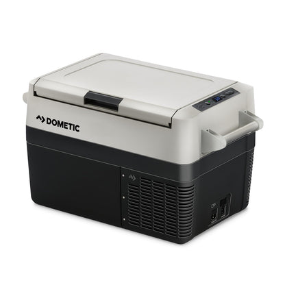 DOMETIC CoolFreeze CFF 35, portable electric compressor cooler, 34 liters, 12/24 V and 230 V for car, truck, boat, RV, and outlet, Grey