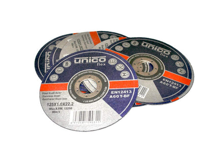 50 pieces Cutting Disc Ø 125mm x 1.0mm for Angle Grinder Steel Stainless Steel Flex Disc Inox Metal