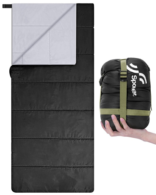 Sleeping bag Summer Sleeping Bag: Sportneer 190×85cm Summer Sleeping Bag Portable Lightweight Waterproof Sleeping Bag with Compression Sack for Camping, Backpacking, Hiking, Travel