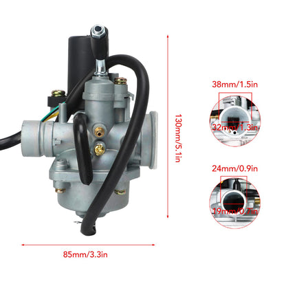 PZ19J 19mm motorcycle carburetor, replacement carburetor for Jog 50 1E40QMB 2-stroke motorcycle scooter.