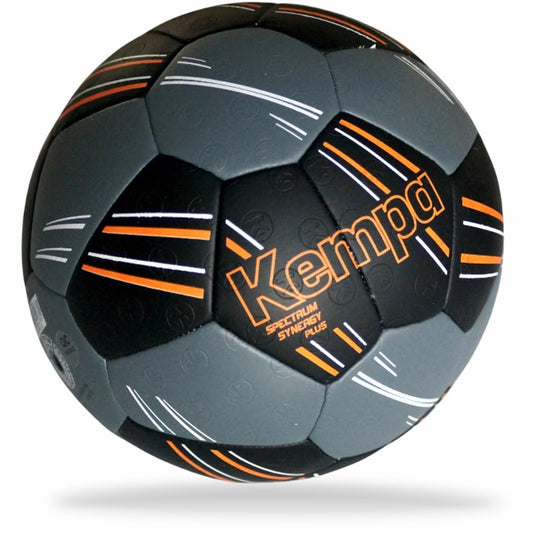 Kempa Spectrum Synergy Plus Handball training and game ball with unique 30-panel construction - black/anthra - size 3