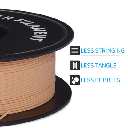 GEEETECH Matte PLA Filament, 3D printer PLA filament 1 kg spool, Accuracy +/- 0.03 mm, Skin color