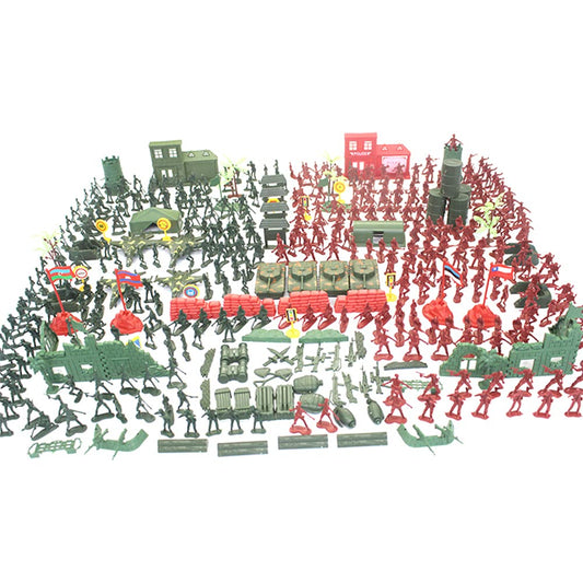 Military model soldier toy army figures set, plastic toy soldiers mini army figures of military plastic army men figures accessories for kids and adults, 330 pieces.
