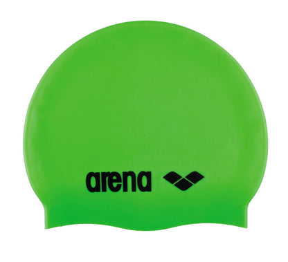 ARENA Kids Unisex Competition Swim Cap Classic Silicone Junior, Fuchsia-White (91), One Size & Kids Unisex Competition Swim Cap Classic Silicone Junior, Acid Lime-Black (65), One Size