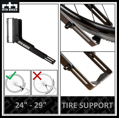 RTR BIKES Kranked Twist Pro-Hanger/Wall Mount Bike Swivel Bracket - Perfect for garages or bike shops.