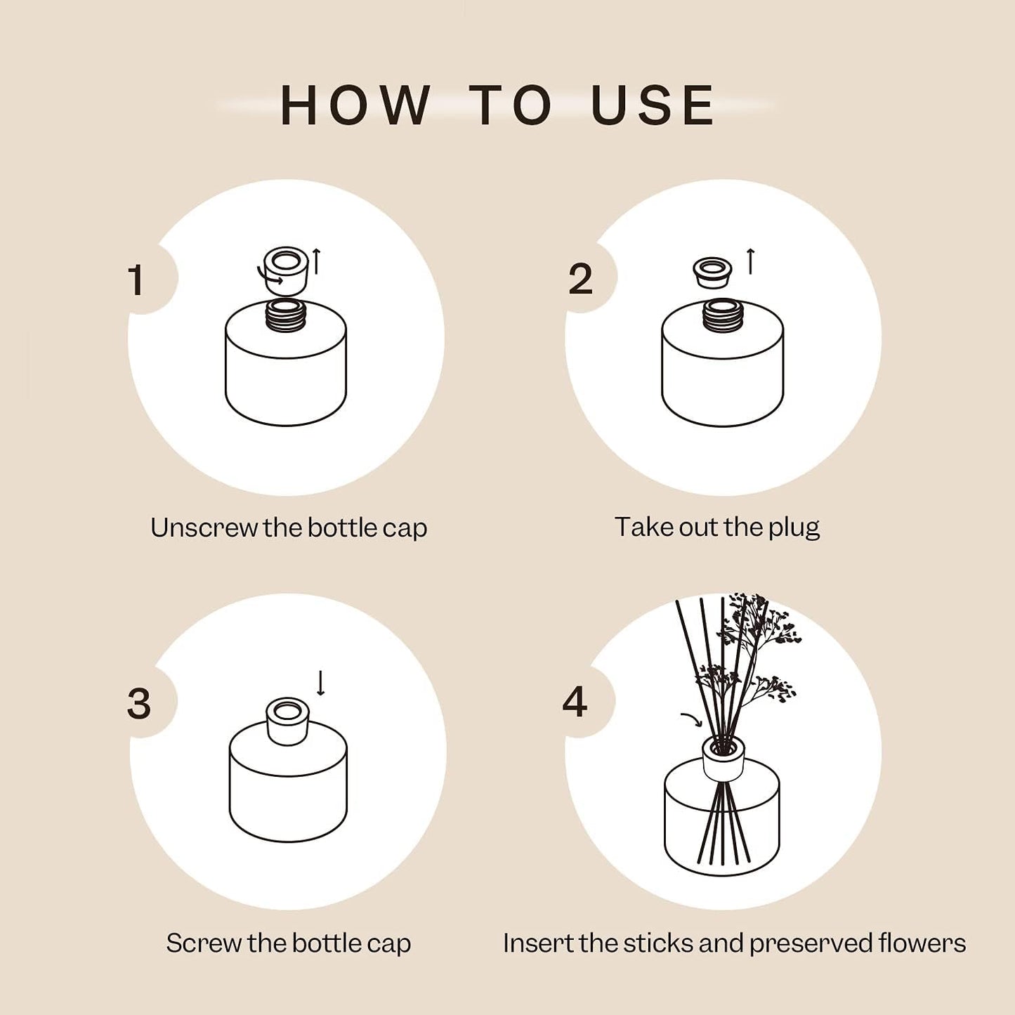 COCORRÍNA room fragrance reed diffuser with 8 scent sticks 200ml - coconut-lime, natural, long-lasting, home scent essential oil reed diffuser for bathroom shelf decoration.