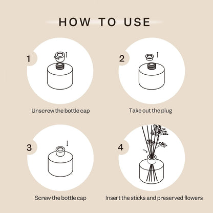 COCORRÍNA room fragrance reed diffuser with 8 scent sticks 200ml - coconut-lime, natural, long-lasting, home scent essential oil reed diffuser for bathroom shelf decoration.