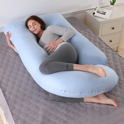 SHANNA Pregnancy Pillow Side Sleeper Pillow Nursing Pillow U Shaped XXL Support Pillow 70 * 145CM Large Body Pillow with Removable and Washable Cover, U-Shape Pregnancy Body Pillow