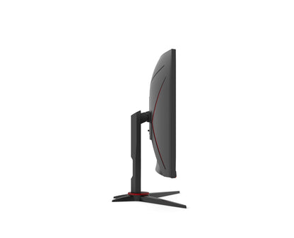 AOC Gaming CQ27G2SE - 27-inch QHD Curved Monitor, FreeSync Premium (2560x1440, 165 Hz, HDMI 1.4, DisplayPort 1.2) black-red