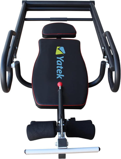 Inversion bench, foldable gravity trainer Yatek Model ECO for home use with full inversion for spine relief, back trainer supports up to 150 kg.