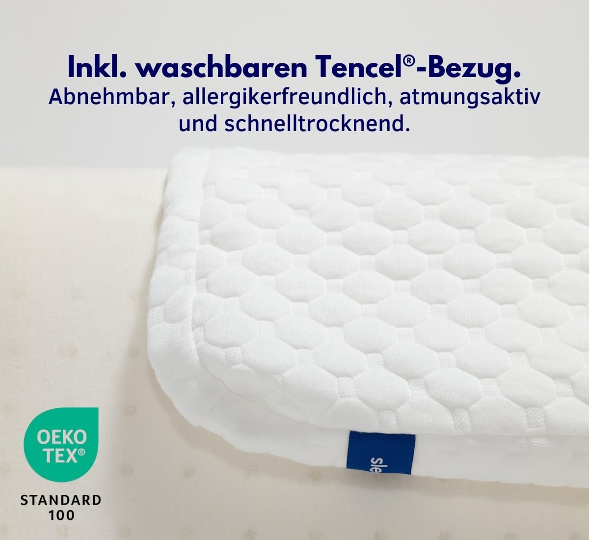 sleepi® Comfort | Side Sleeper Neck Pillow 70 x 40 x 15cm | Optimal pressure relief with personalized neck support | Orthopedic pillow | Sleep pillow