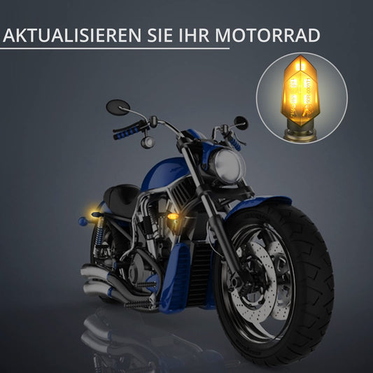 Justech 12V LED smoked micro indicator lights motorcycle daytime running lights universal running lights quad roller 4 pieces E-marked.
