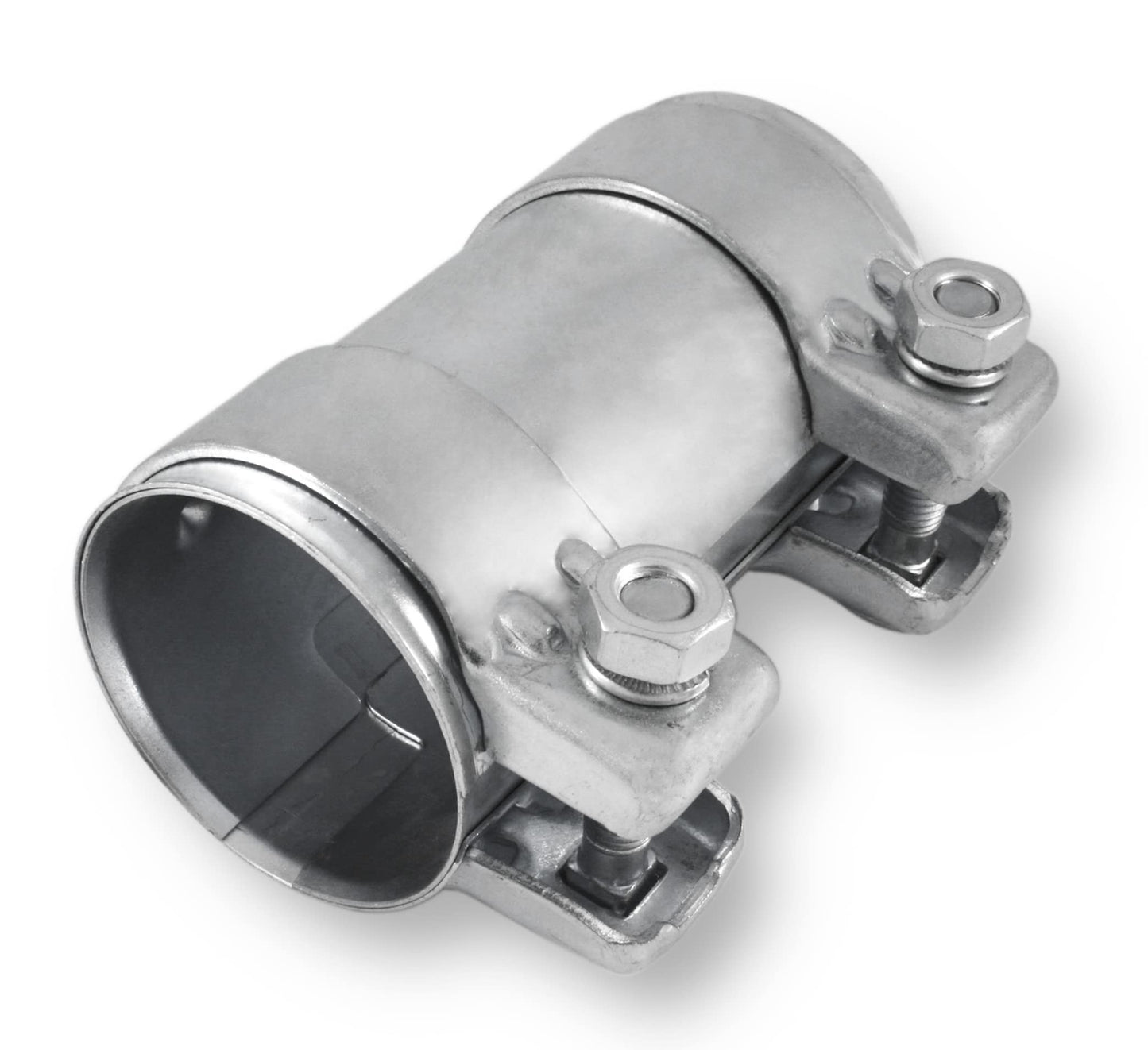 Exhaust clamp pipe connector double clamp exhaust system (steel galvanized, ø 43mm | length: 125mm)