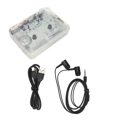 USB Cassette to MP3 Converter, Portable Cassette with Headphones, Cassette Player Converts to MP3 WAV, Audio Music Player for Computer In Car