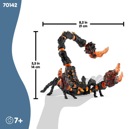 SCHLEICH ELDRADOR Creatures | Lava Scorpion 70142 | ELDRADOR Monster figure with movable pincers and stinger | great gift for girls and boys | ages 7+ | 21 x 14 x 14 cm