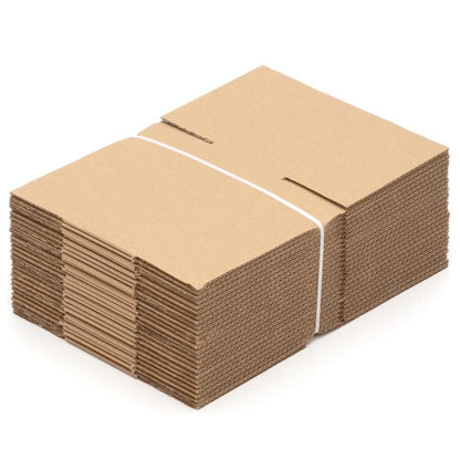 ARLI Folding Box 200x150x90mm Cardboard 100 Pieces Brown 1 Corrugated Rectangular Shipping Box Small Folding Boxes Package 100x Shipping Boxes 200 x 150 x 90 mm (100)