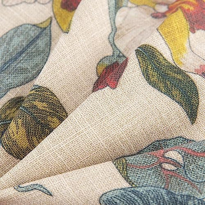 Makimoo outdoor dining chair cushions, comfort patio seat cushions, 110 x 52.5 x 11.5 cm, single frame and zipper (Khaki Blossom Essence, 4)